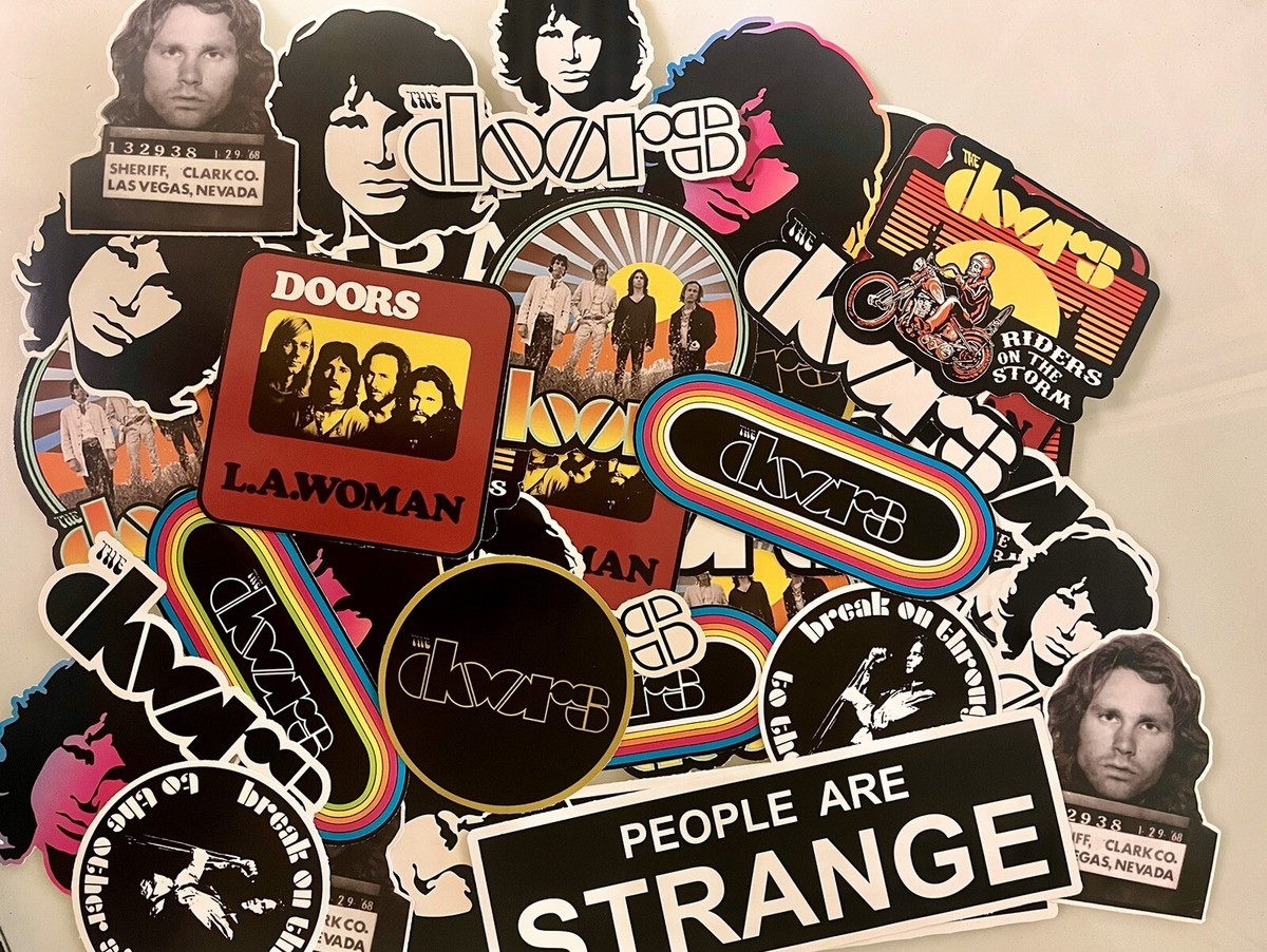 6枚セット サイケロック Doors,Jimi Hendrix,Janis 他 The Doors Sticker Pack - Jim Morrison, Classic Rock Stickers | eBay