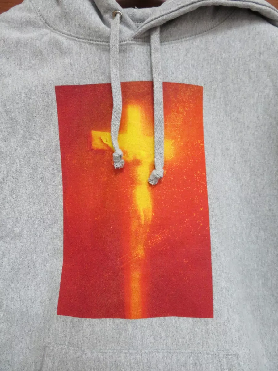 Supreme 17SS PissChrist HoodedSweatshirt