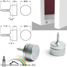 Hafele Elite Magnetic Catch Pull 2/4kg, For Screw Fixing, Flush Concealed Magnet
