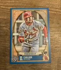 2021 Topps Gypsy King Dylan Carlson #/150 Blue Variation SP Rookie Cardinals RC