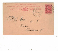ORANGE FREE STATE 1903 1d Postcard,cds PO WINBURG ORC