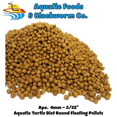 Aquatic Turtle Diet, Floating 5/32'' Round Pellets for ALL Aquatic Turtles  3-lbs