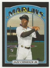2021 Topps Heritage High Number JAZZ CHISHOLM JR Black Border /50 Marlins RC 665