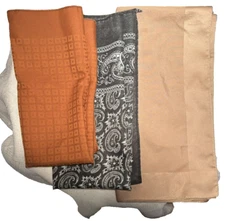 Women's Scarves Head Wraps Head Covers Lot of 3 Various Styles Sizes Colors