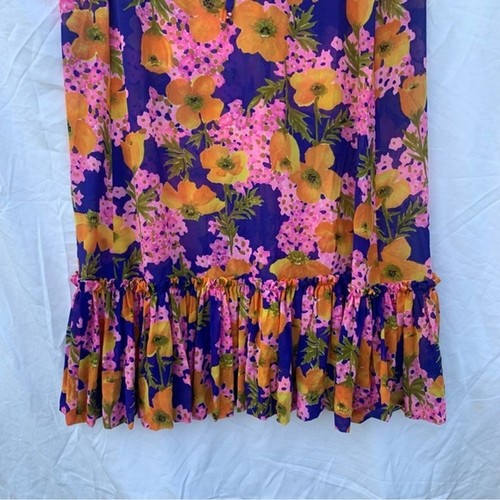Vintage Lilly Pulitzer 1960’s The Lilly Multicolor Floral Maxi Dress Resortwear - Bild 7 von 16