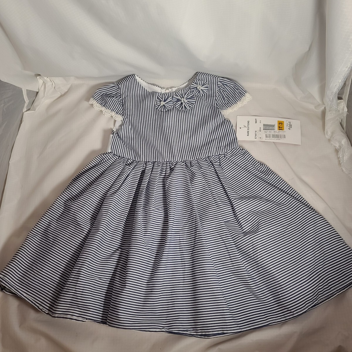 rare editions navy blue dress Rare editions navy blue dress 3-6m