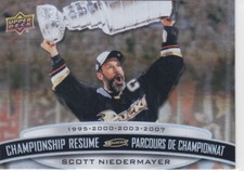 2023 UD TIM HORTONS LEGENDS..SCOTT NIEDERMAYER..CHAMPIONSHIP RESUME..# CR-13