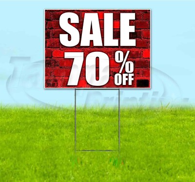 SALE 70% OFF 18x24 Yard Sign WITH STAKE Corrugated Bandit USA BUSINESS DEALS