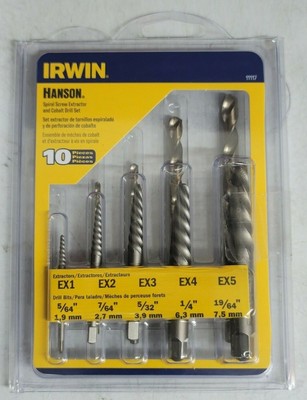 Irwin Hansen 10pc Spiral Extractor 