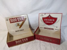 Vintage El Roi-Tan  Cigar Box "The Cigar That Breathes" EMPTY Swisher Sweet 