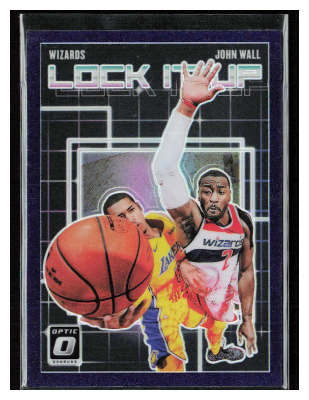 2018 Donruss Optic #7 John Wall Lock It Up Blue