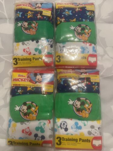 12 pair new Disney Mickey Size 3T Training Pants 3 Pack Handcraft