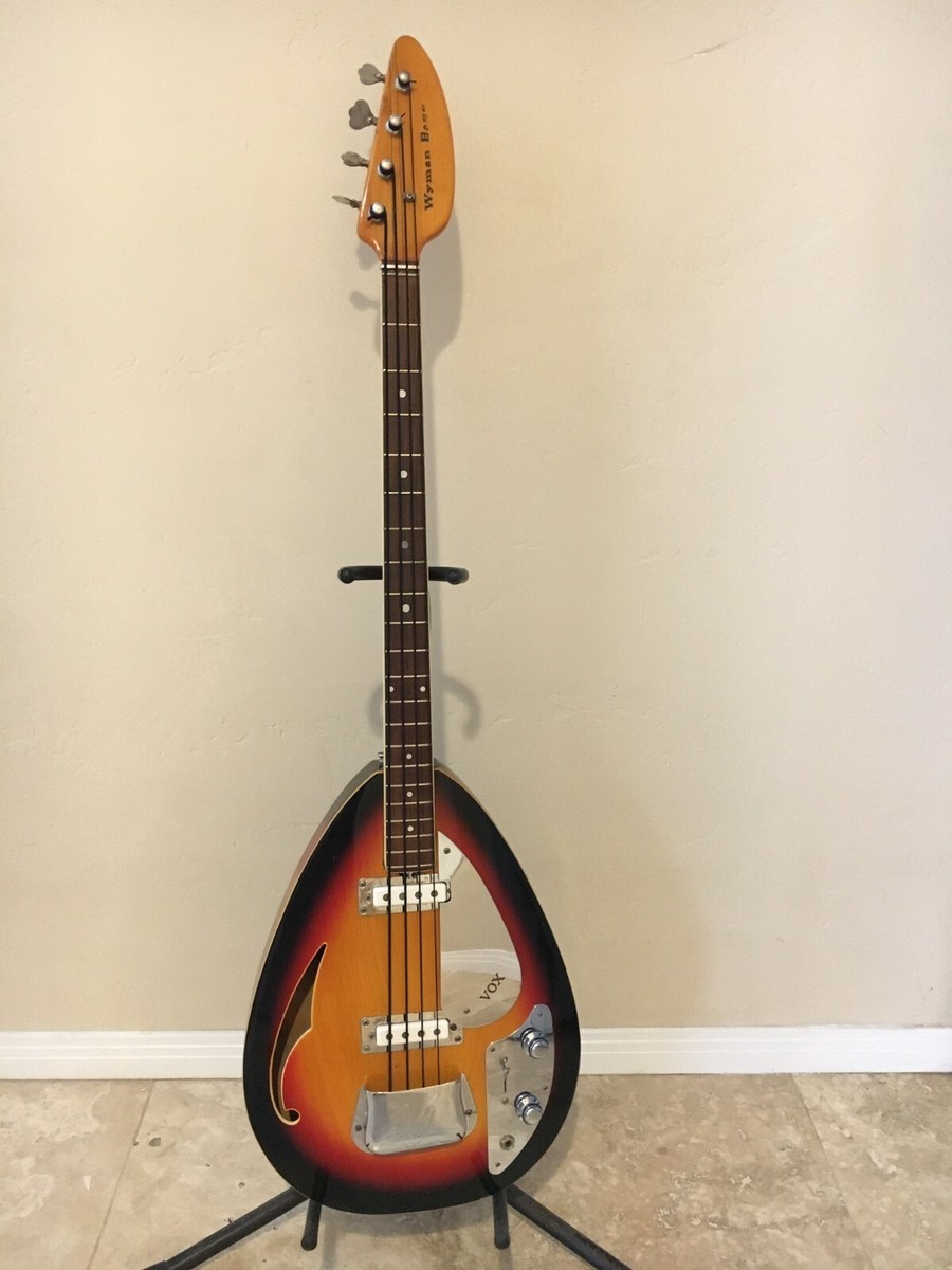 Vox Bill Wymann Bass, Vintage Hollow Body style MiD 60's sunburst