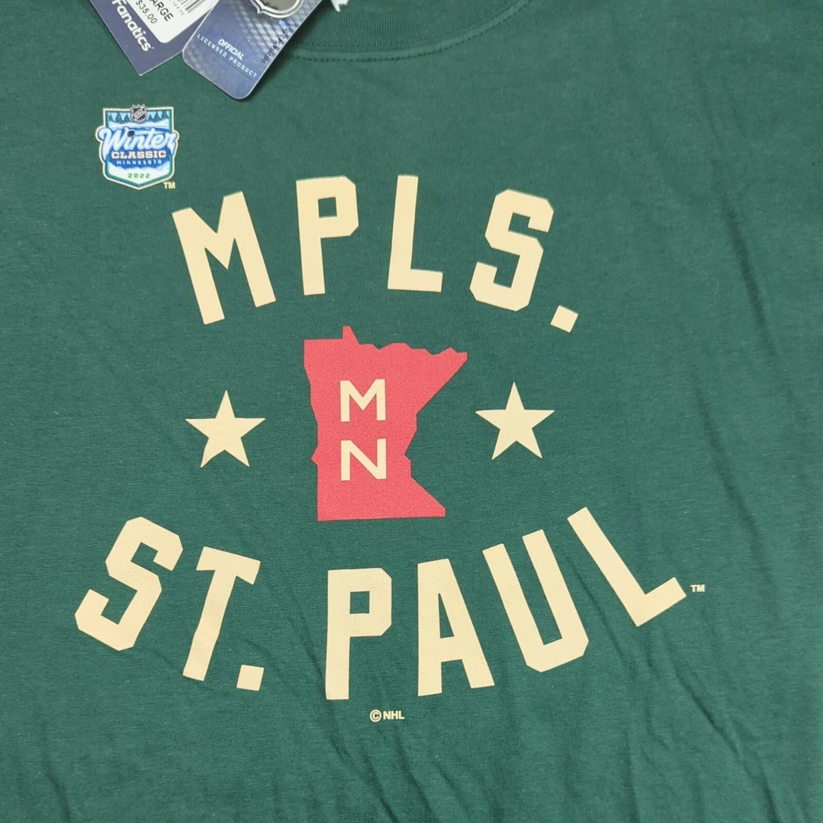 Minnesota Wild Fanatics Branded Team Primary Logo T-Shirt - Green
