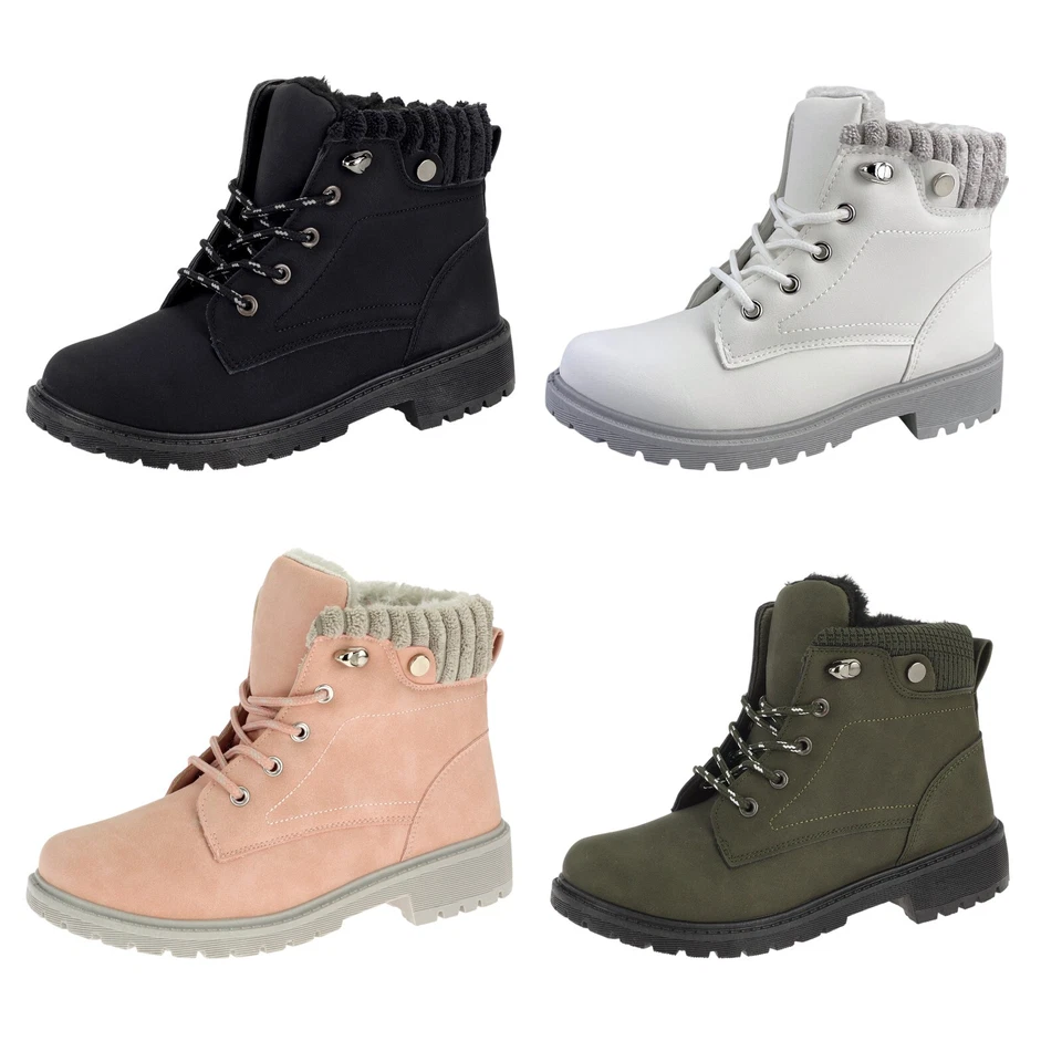 DVINA Kinderschuhe Boots Stiefeletten Winterschuh Stiefel Gefütterte Schuhe Winterboot