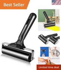 4 Inch Rubber Roller Tool, Rubber Brayer Roller for Printmaking by