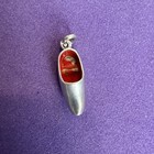 Dutch Shoe Charm - RED INSIDE - STERLING — photo 5