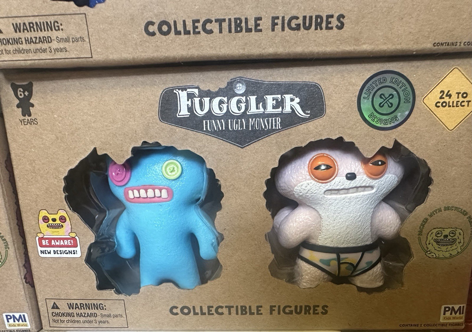 NEW Fuggler Limited Edition 2 Packs with ALL 4 Button Eye RARE Design ...