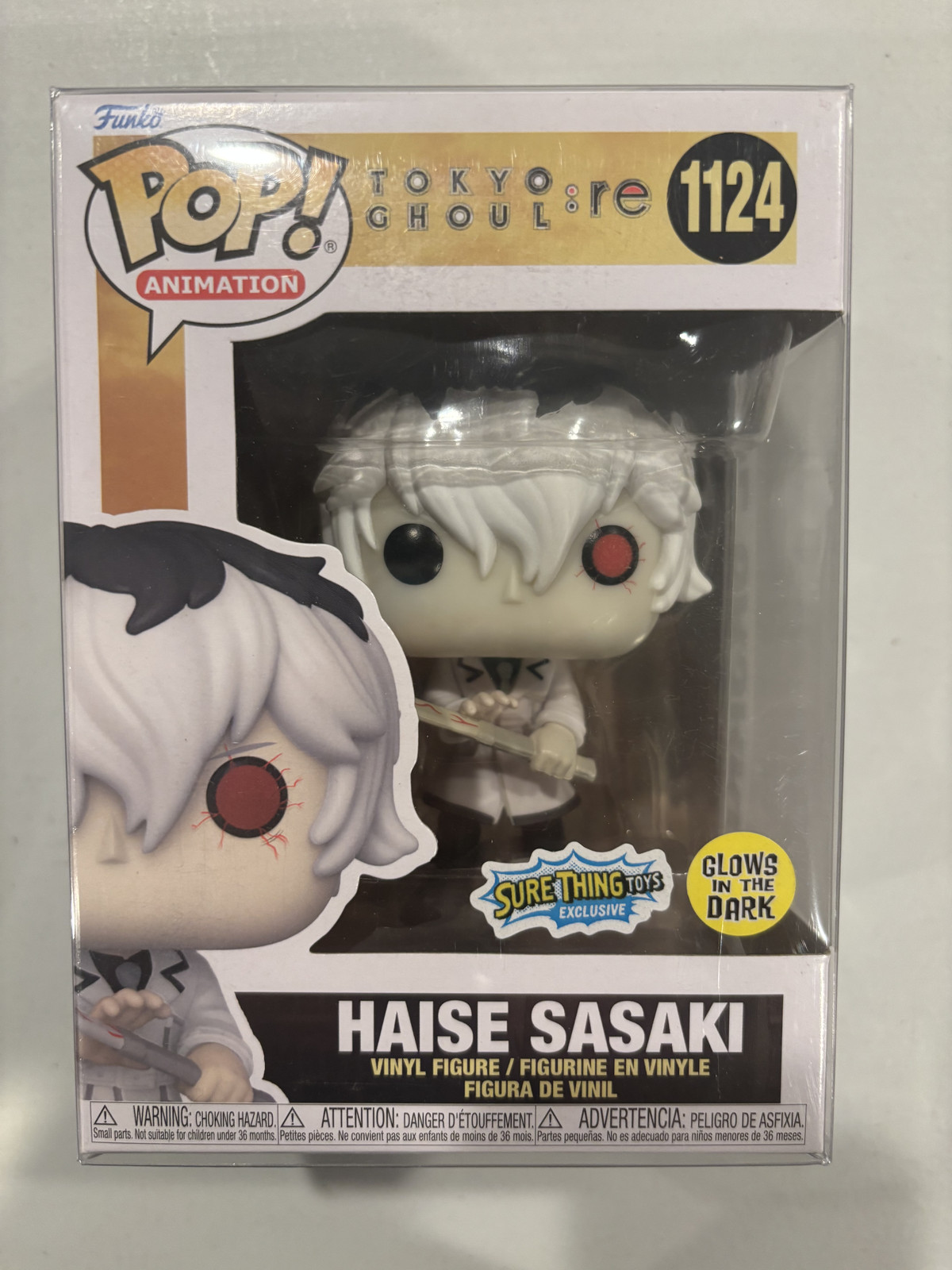 Funko Pop! Tokyo Ghoul - Haise Sasaki (Gitd) - Sure Thing Toys (Exclusive) #1124