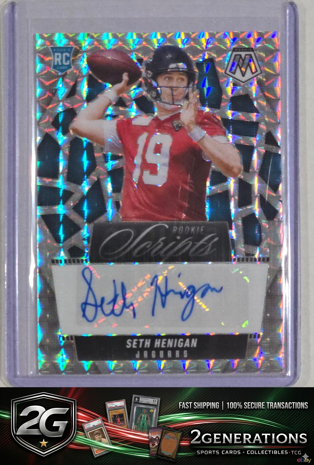 2025 Panini Mosaic #RS-SHN Seth Henigan Rookie Scripts