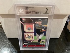 2024 Topps Now PAUL SKENES #407C /10 Baseball/Rosin Bag Dual RELIC BGS 9 POP 1