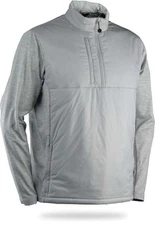 NEW Mens $150 SUN MOUNTAIN Colter II Pullover Hybrid Wind Jacket Platinum XXL