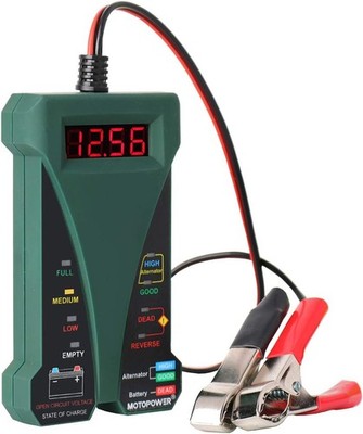 MOTOPOWER MP0514E 12V Digitale Batterietester Voltmeter Ladesystem-Analysator