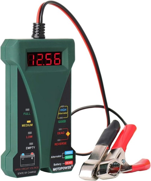 Motopower MP0514E 12V Digitale Batterietester Voltmeter Ladesystem-Analysator-image