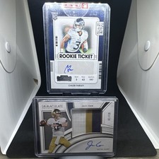 Panini Contenders Rookie Ticket Caleb Farley & Immaculate Jack Coan NFL Auto Lot