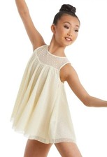 Dance Pre-Owned Costume Small Adult Beige Weissman D11098 Lyrical Contemporary