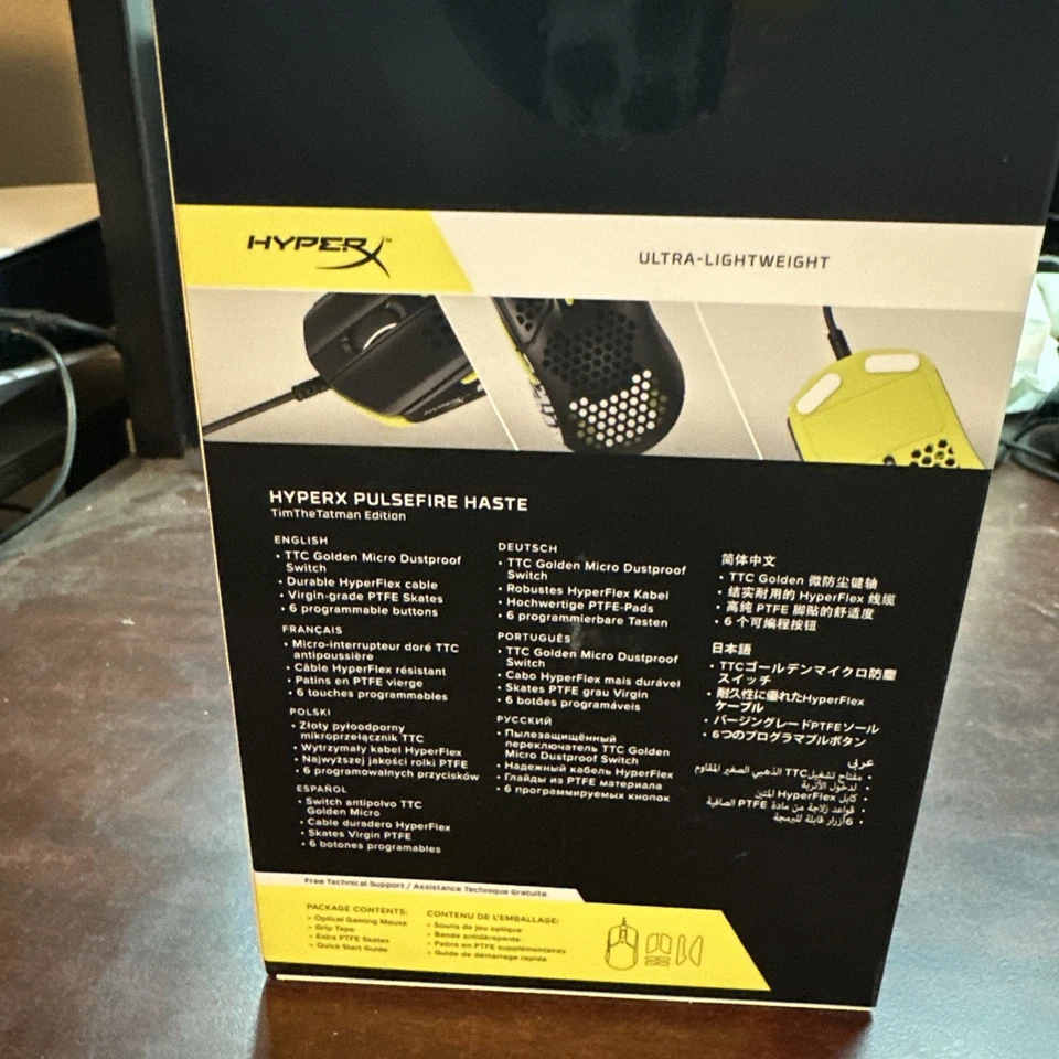 HyperX Pulsefire Haste - Ratón para Juegos Edición TTT Cable USB 6 Botones 639P3AA Foto 2 de 2