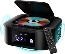 Boombox E1 - CD Player Portable Audio System Extra BASS with Subwoofer FM Ra