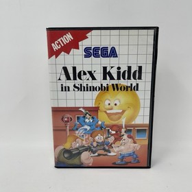 RARE! Alex Kidd In Shinobi World Sega Master System SMS CIB w/Manual Blue Label