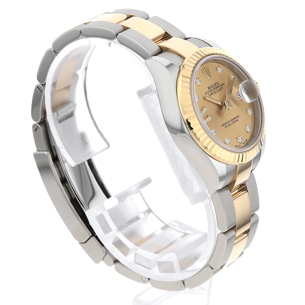 ROLEX Datejust 9P Star Diamond IX Diamond 279173G Champagne 3 row oyster bra... image 3