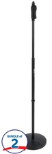 Gator Frameworks GFW-MIC-1001 Deluxe 10" Round Base Mic Stand 2-pack