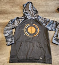 Tek Gear Warm Tek Basketball Black Hooded Sweatshirt Boy's Large 14/16 