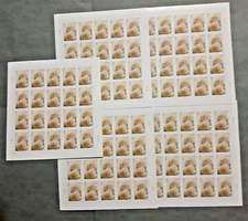 2011 Scott #4520 Wedding White Roses Sheet of 20 Forever Stamps (Lot of 5)
