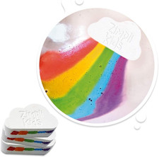 3 X Large Cloud Rainbow Bath Bombs from Kids, Special Effect Handmade Baff Bomb