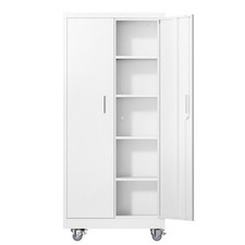 Heavy-Duty 71"H Rolling Tool Cabinet with Lock - 750lb Capacity Garage Storage