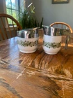 Vintage Pyrex Gemco Crazy Daisy Spring Blossom Sugar Bowl & Creamer Set 1970s Mi