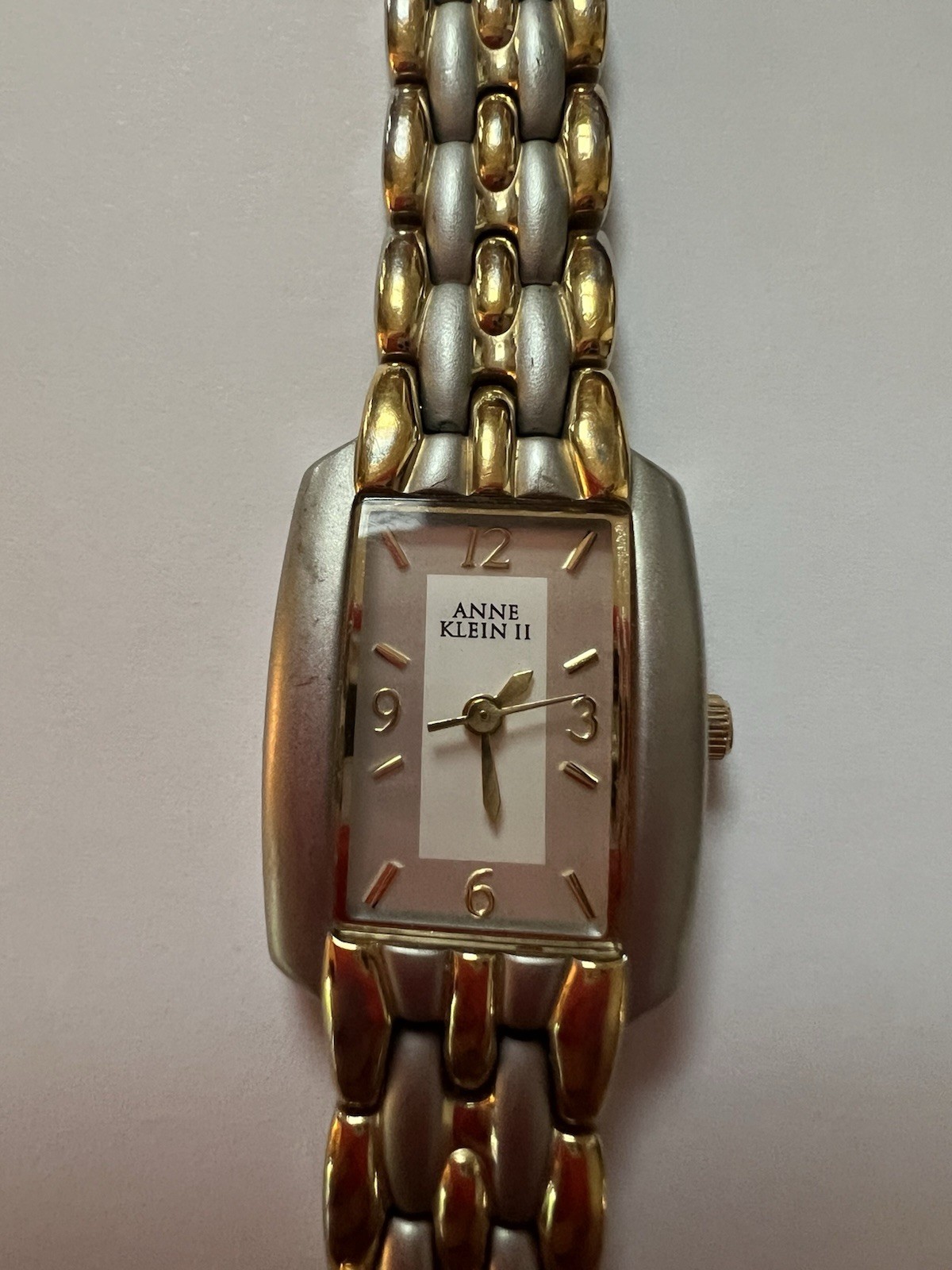 Two-tone Anne Klein II Watch, Rectangular, Untest… - image 2