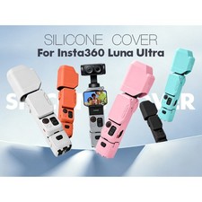 Silicone Cover Set  Tempered Glass Screen Protector fit for Insta360 Luna Ultra