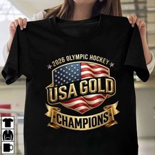 SALE - 2026 U.S. Olympic Men's Hockey Team Champion Winter in Milano Gold