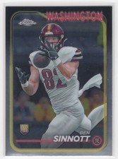 #262 Ben Sinnott 2024 Topps Chrome RC Washington Commanders