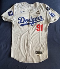 Dodgers Team Issued Jersey Dino Ebel Game Five 2024 World Series Fernando Patch