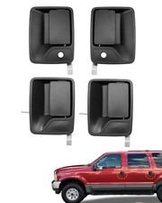 Metal Outside Door Handles 4pcs Compatible With 1999-2016 Ford F250 F350