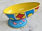 J. CHEIN & CO. Vtg 1950'S CANDY CONTAINER & EASTER EGG DÉCOR TIN LITHO, $0 Ship