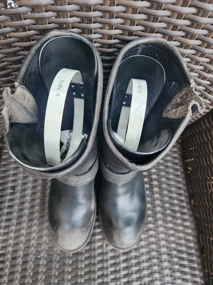 (E108 934) 👢 Bottes Biker ASH Cloutées – Cuir Noir – Taille 36 - Photo 4/4