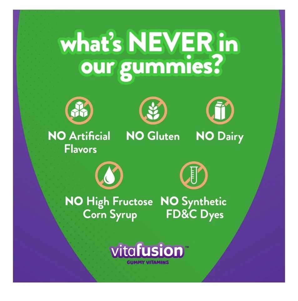 Женские поливитаминные жевательные резинки Vitafusion 70 штук каждая = 140 штук срок годности 11/25 ягоды 2 шт. - Изображение 3 из 4