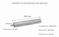 Ariston Magnesium Anode 150X16 Mm FüR Boiler Mts Filet M4 Mts AR03.611